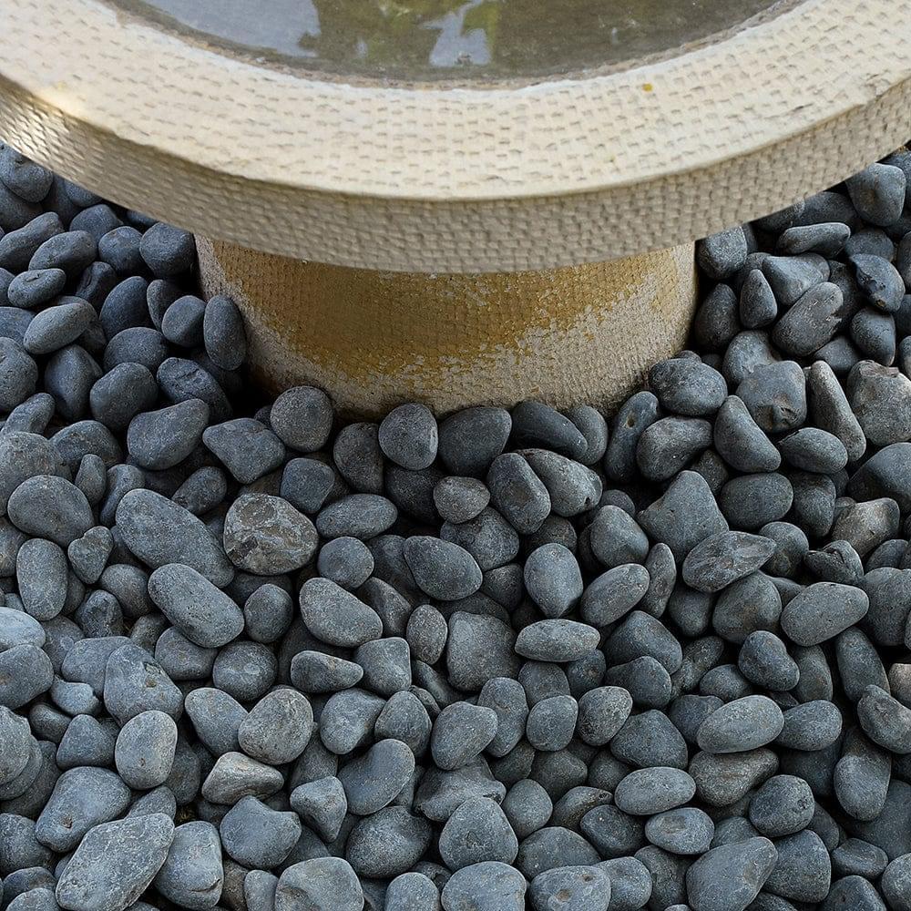 Black Limestone Decorative Garden Stones 25-50mm - The Stone Flooring