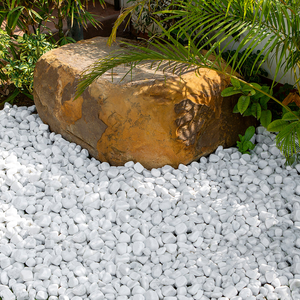 Polar White Garden Gravels Mix Size Decorative Stone 20-40mm - The ...